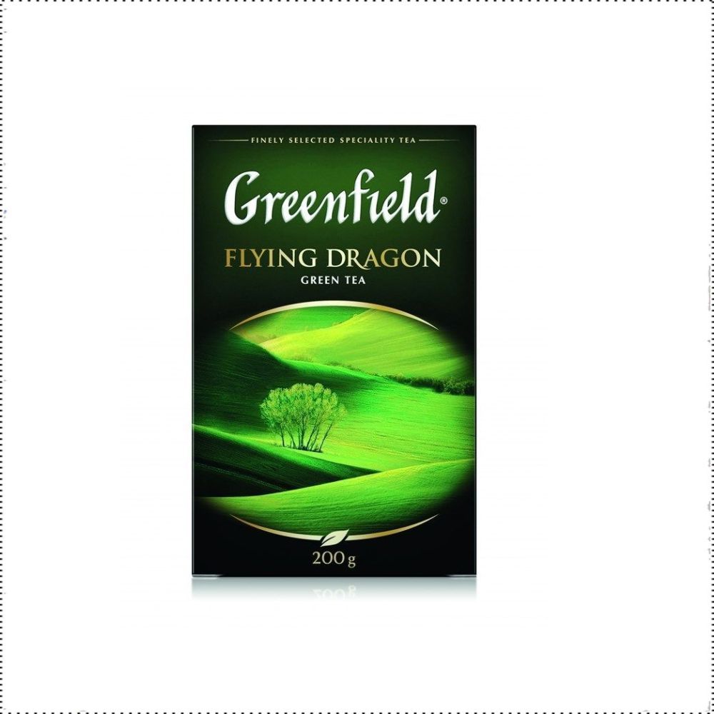 ЧайGreenfieldFlyingDragonзеленыйлистовой,200г(12шт)