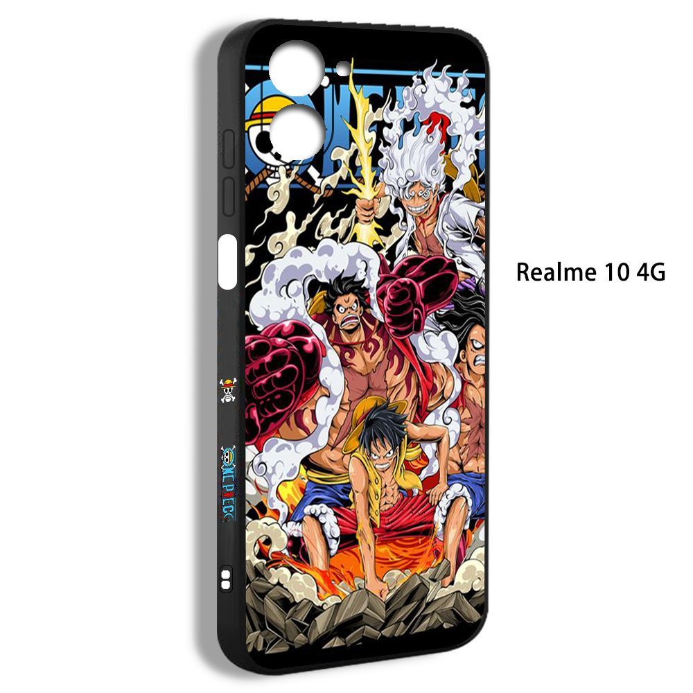 чехол для смартфона Подходит для Realme 10 4G One Piece Ван Пис Луффи  гигант 5 Гир EDV71 - купить с доставкой по выгодным ценам в  интернет-магазине OZON (1033250370)