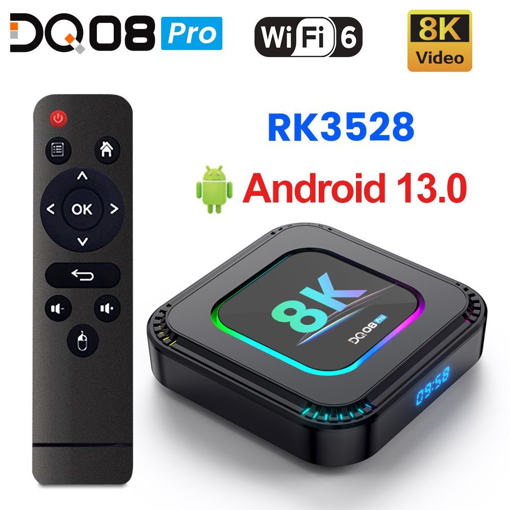 Медиаплеер Vontar DQ08Pro IR, DC 5.5 мм, HDMI, RJ-45 Ethernet, USB, черный,  Android купить по низкой цене с доставкой в интернет-магазине OZON  (1172693381)