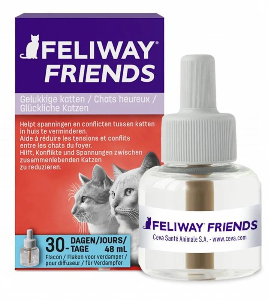 Феромоны для кошек, флакон 48 мл + диффузор,Feliway Friends