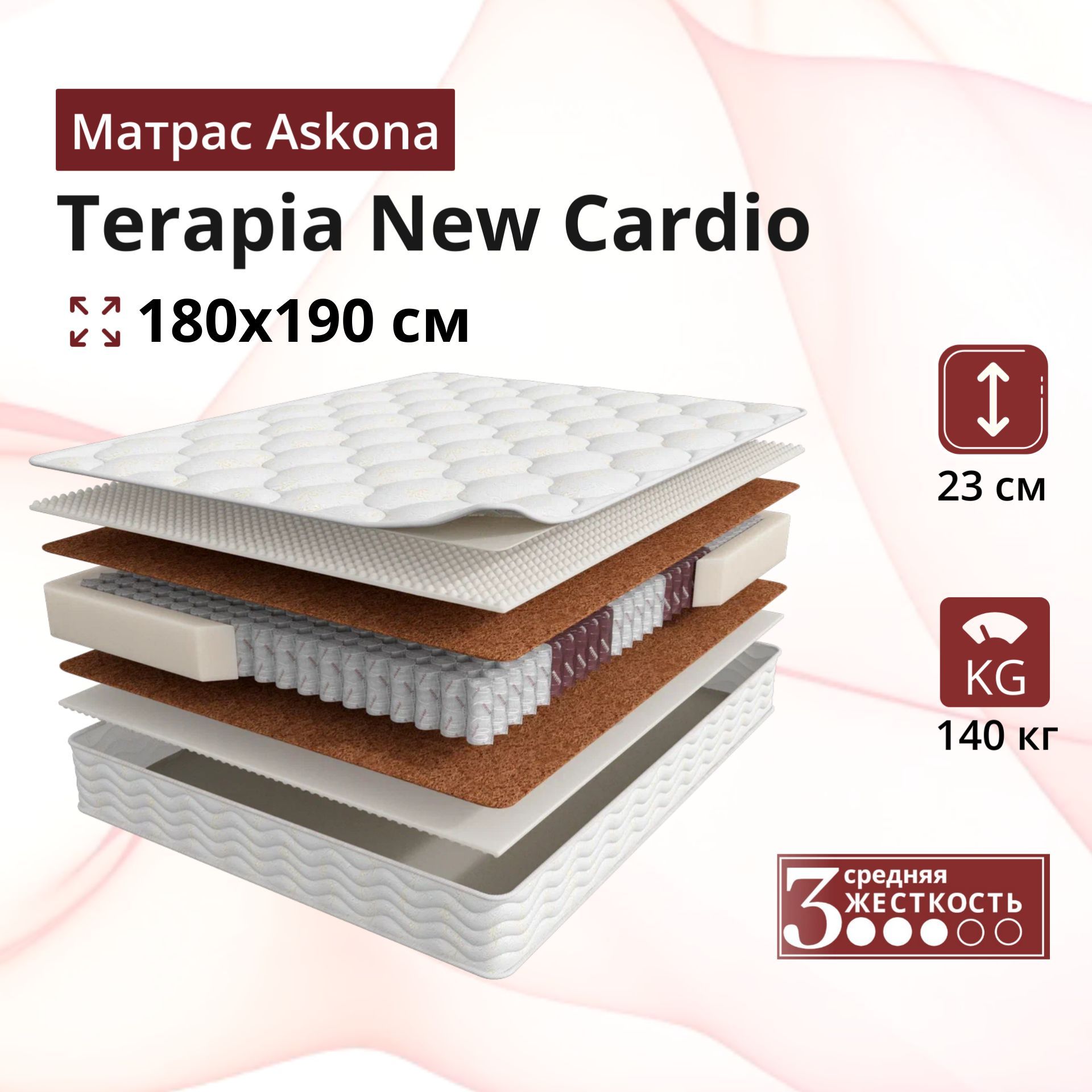 Матрас аскона terapia new cardio 160х200