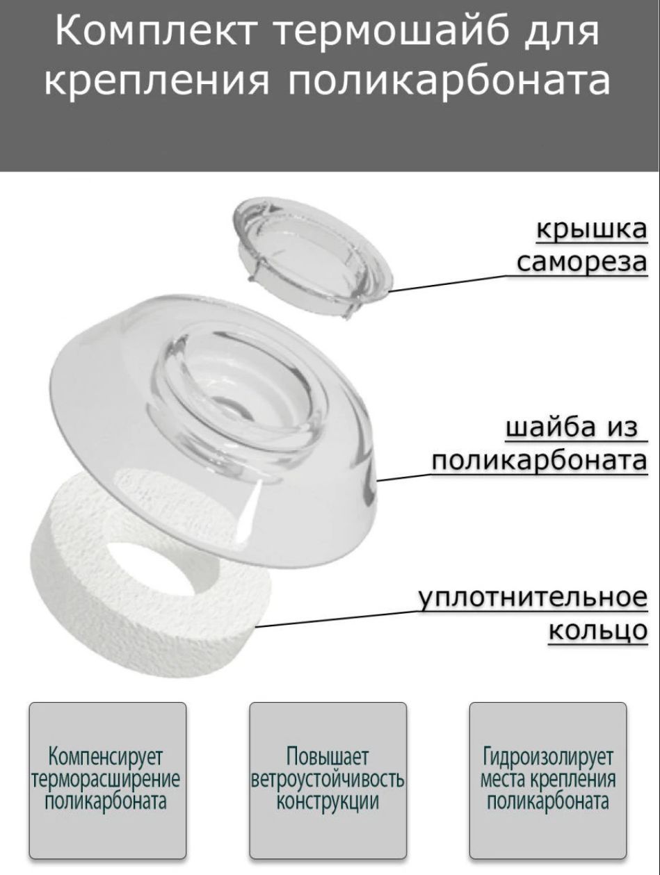 Термошайба Для Профилированного Поликарбоната Купить