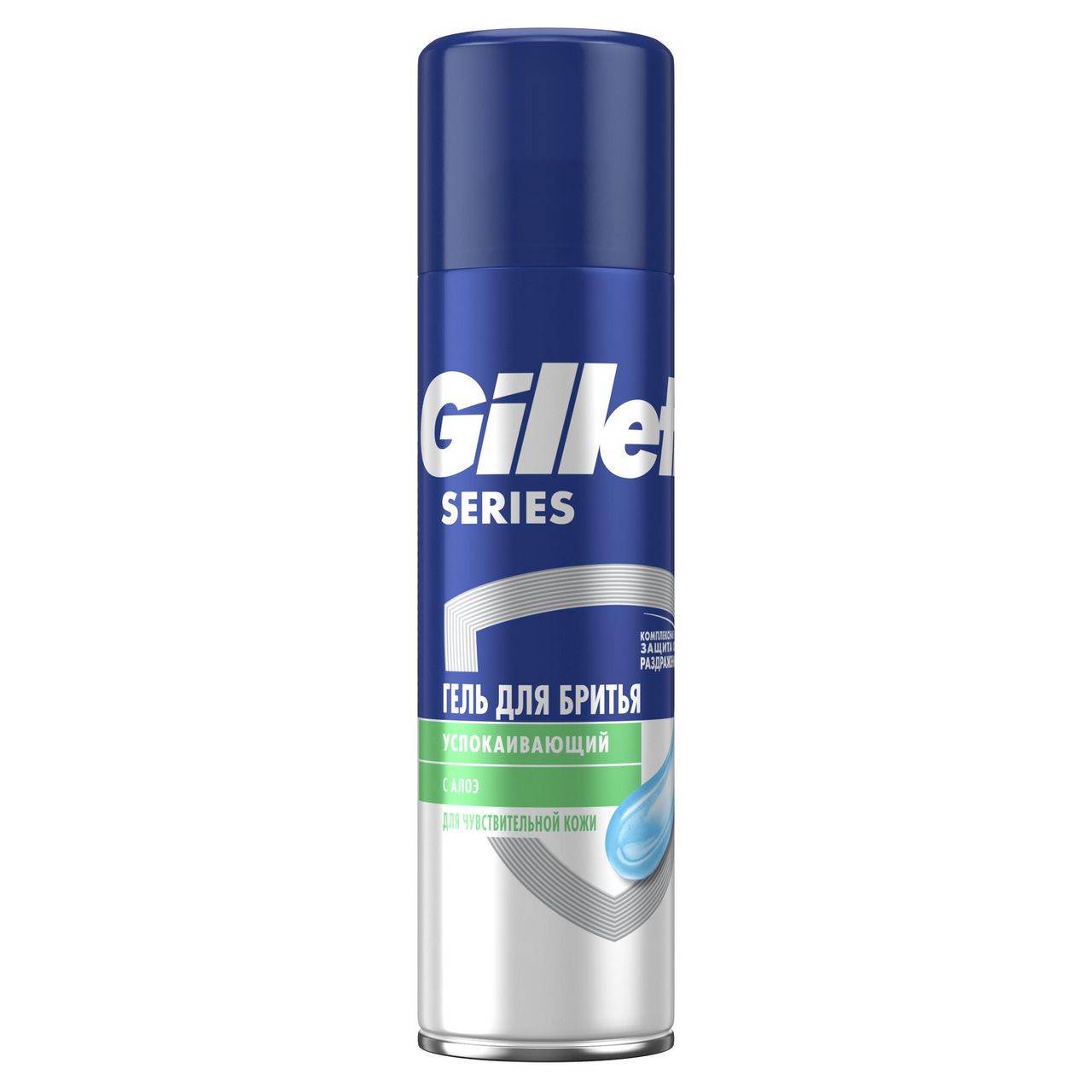 Гель для бритья GILLETTE Series Sensitive с алоэ, для чувствительной кожи, 200мл