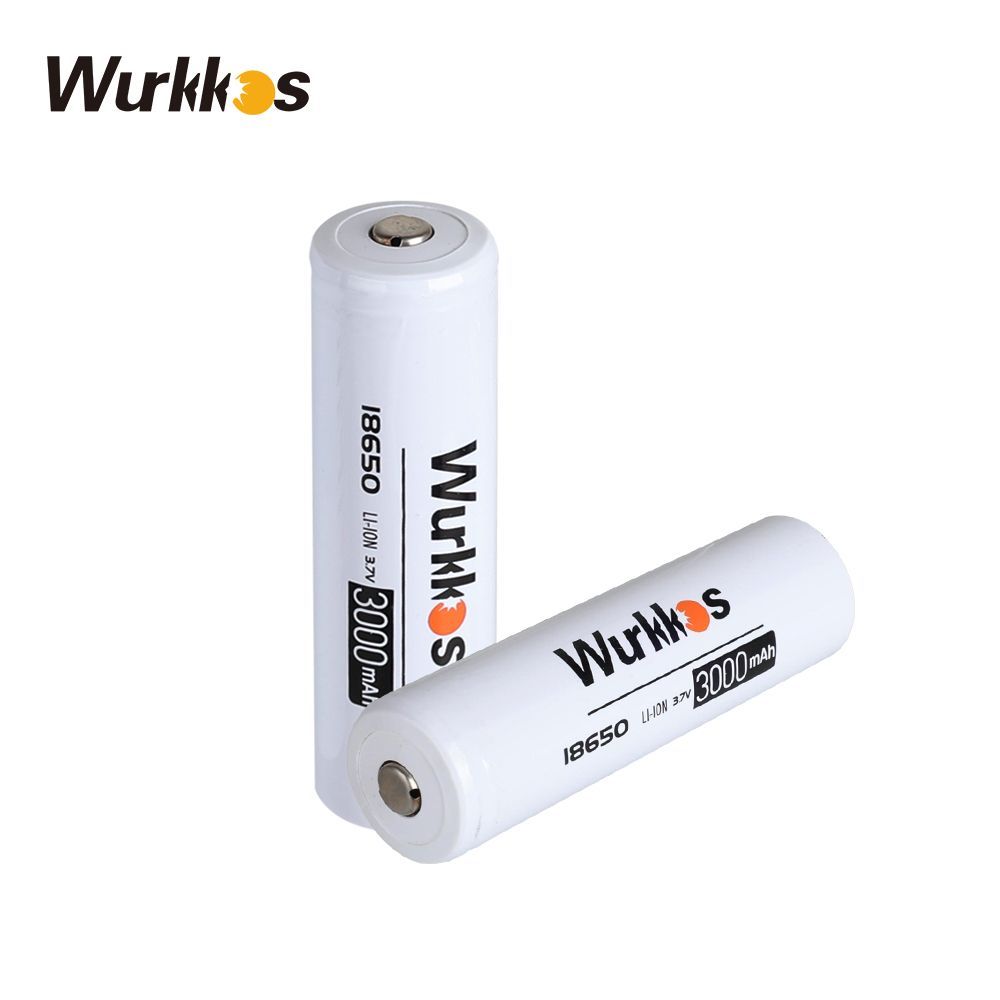 Батарейкиwurkkosтип18650литиеваябатарея,3,7В,емкость3000мАч,1шт.