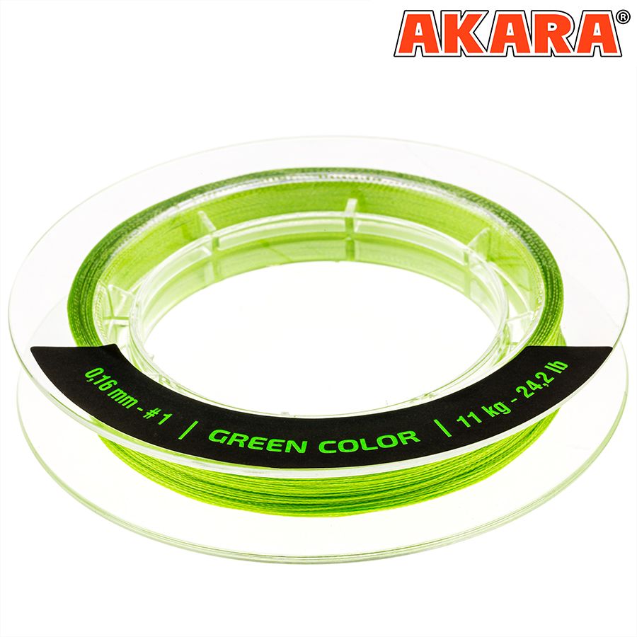 Шнур Akara Competition Green 100 м 0,14
