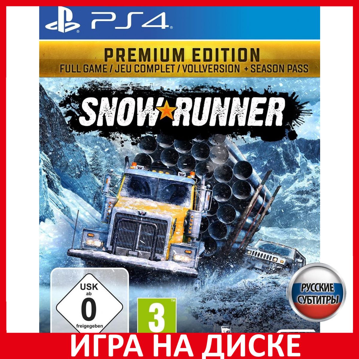 Игра SnowRunner Premium Edition (PlayStation 4, PlayStation 5, Русские  субтитры) купить по низкой цене с доставкой в интернет-магазине OZON  (1216514273)