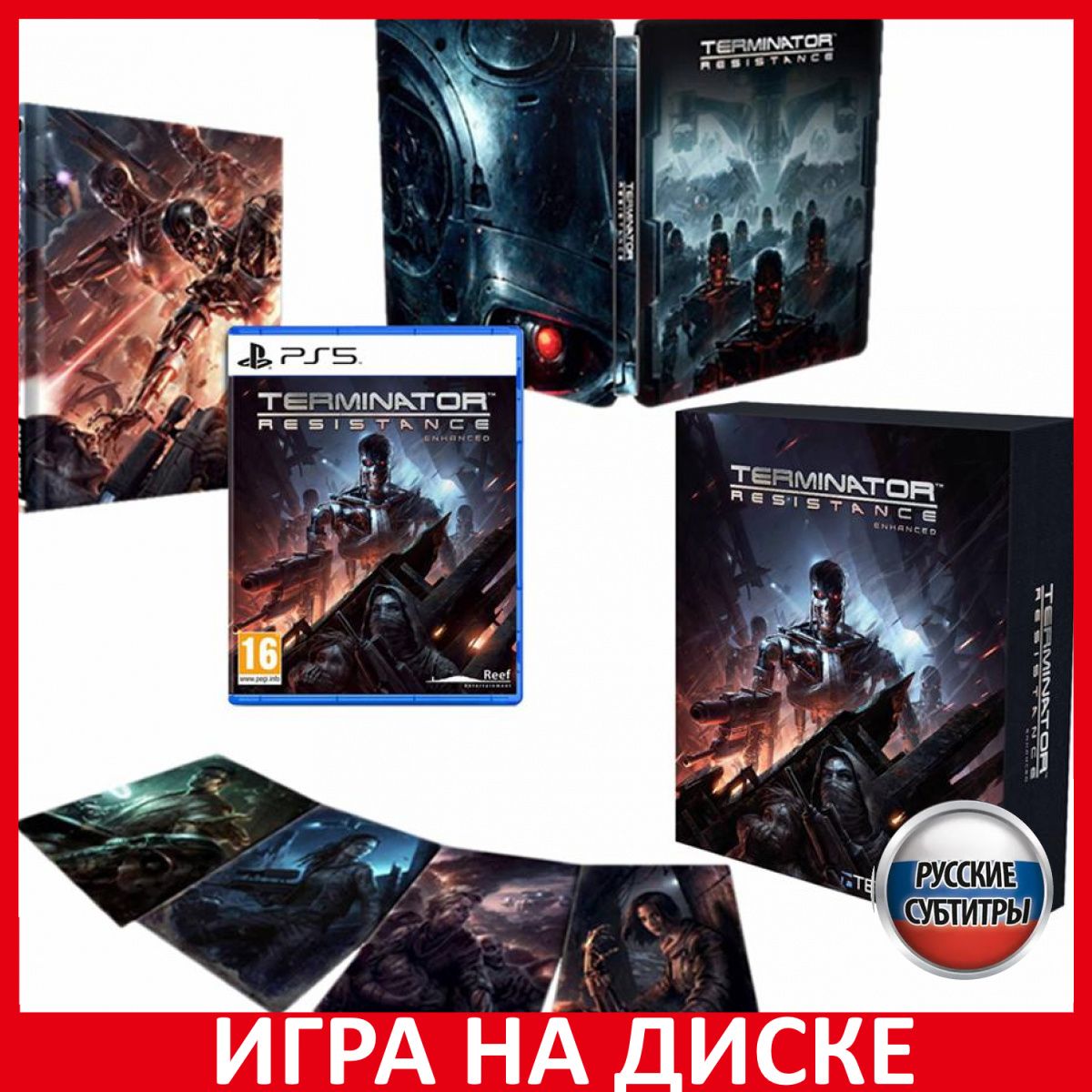 Игра Terminator Resistance Enchance (PlayStation 5, Русские субтитры)  купить по низкой цене с доставкой в интернет-магазине OZON (368866576)