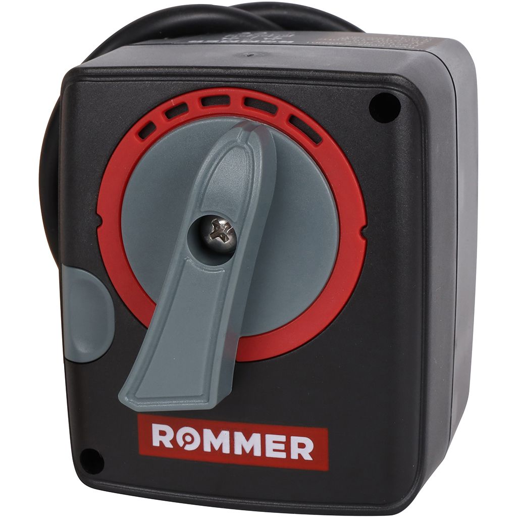 Сервопривод ROMMER 230V для смесительных клапанов, регулировка по сигналу 0-10V, 120сек/90