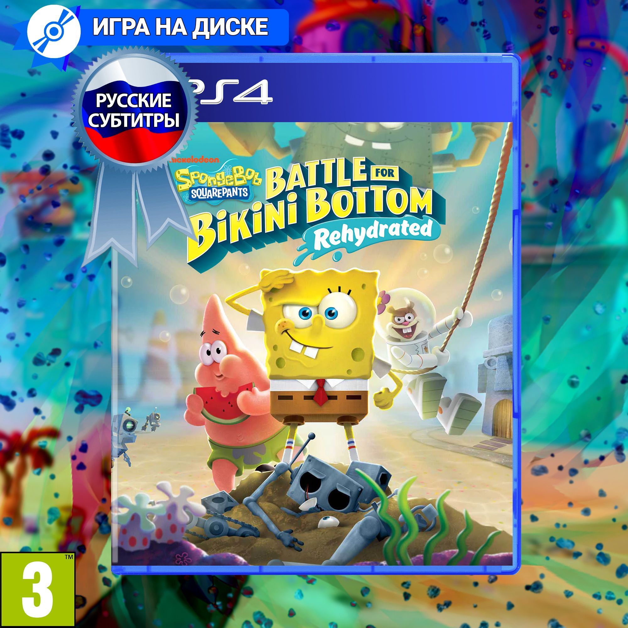 Игра SpongeBob SquarePants (PlayStation 4, Русские субтитры) купить по  низкой цене с доставкой в интернет-магазине OZON (1245334616)