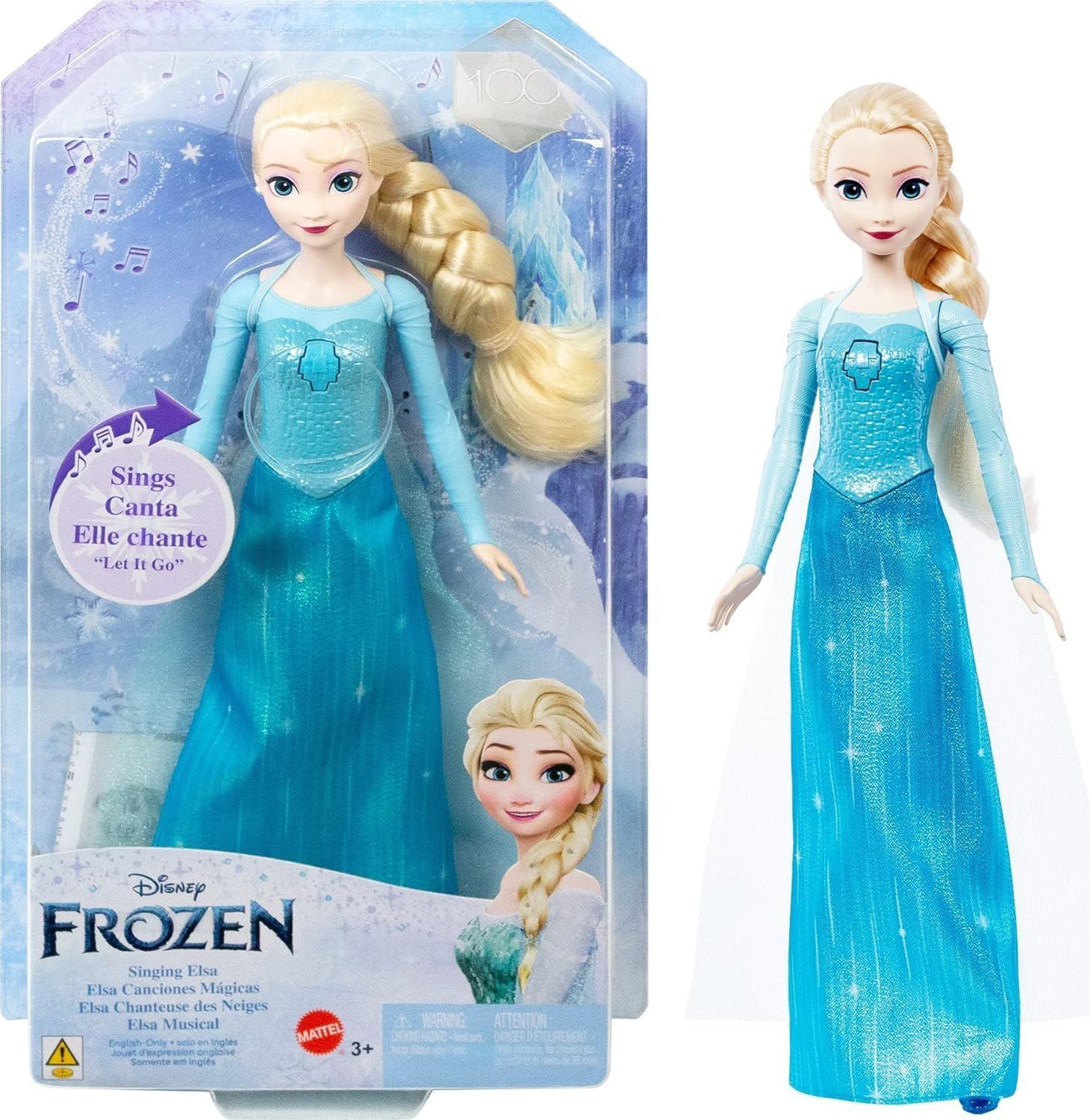 Кукла Disney Frozen Холодное сердце поющая Эльза, арт HLW55 - купить с  доставкой по выгодным ценам в интернет-магазине OZON (1257701674)