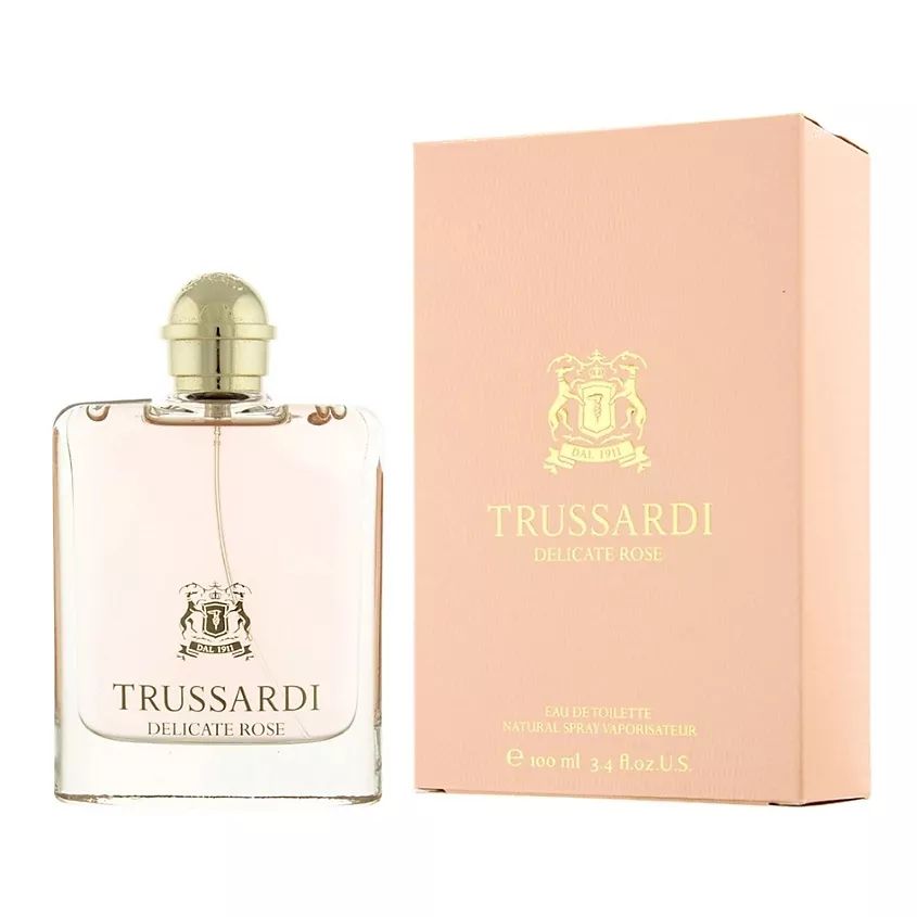 Вода парфюмерная Парфюм Trussardi Delicate Rose Труссарди Деликейт Роуз, Туалетная вода для женщин, 100 мл 100 мл