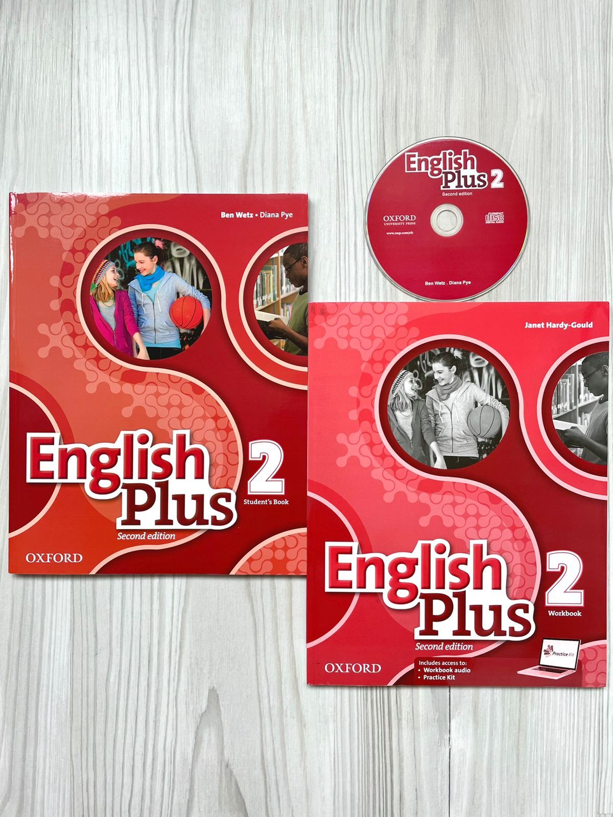 English plus 2: Students Book+Workbook+Диск