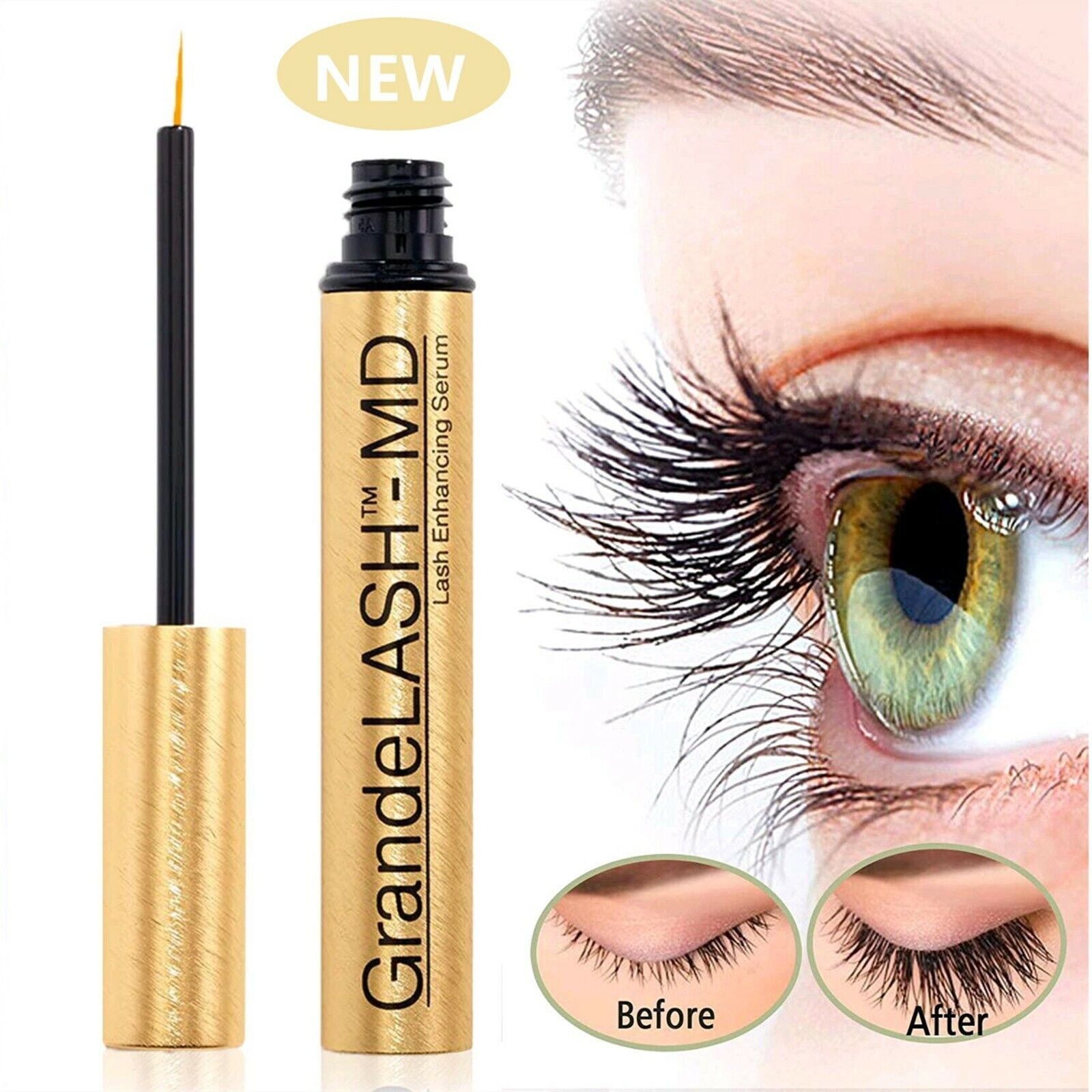 GRANDE Cosmetics сыворотка для роста ресниц GrandeLASH-MD Lash Enhancing  Serum 2ml - купить с доставкой по выгодным ценам в интернет-магазине OZON  (1450475204)