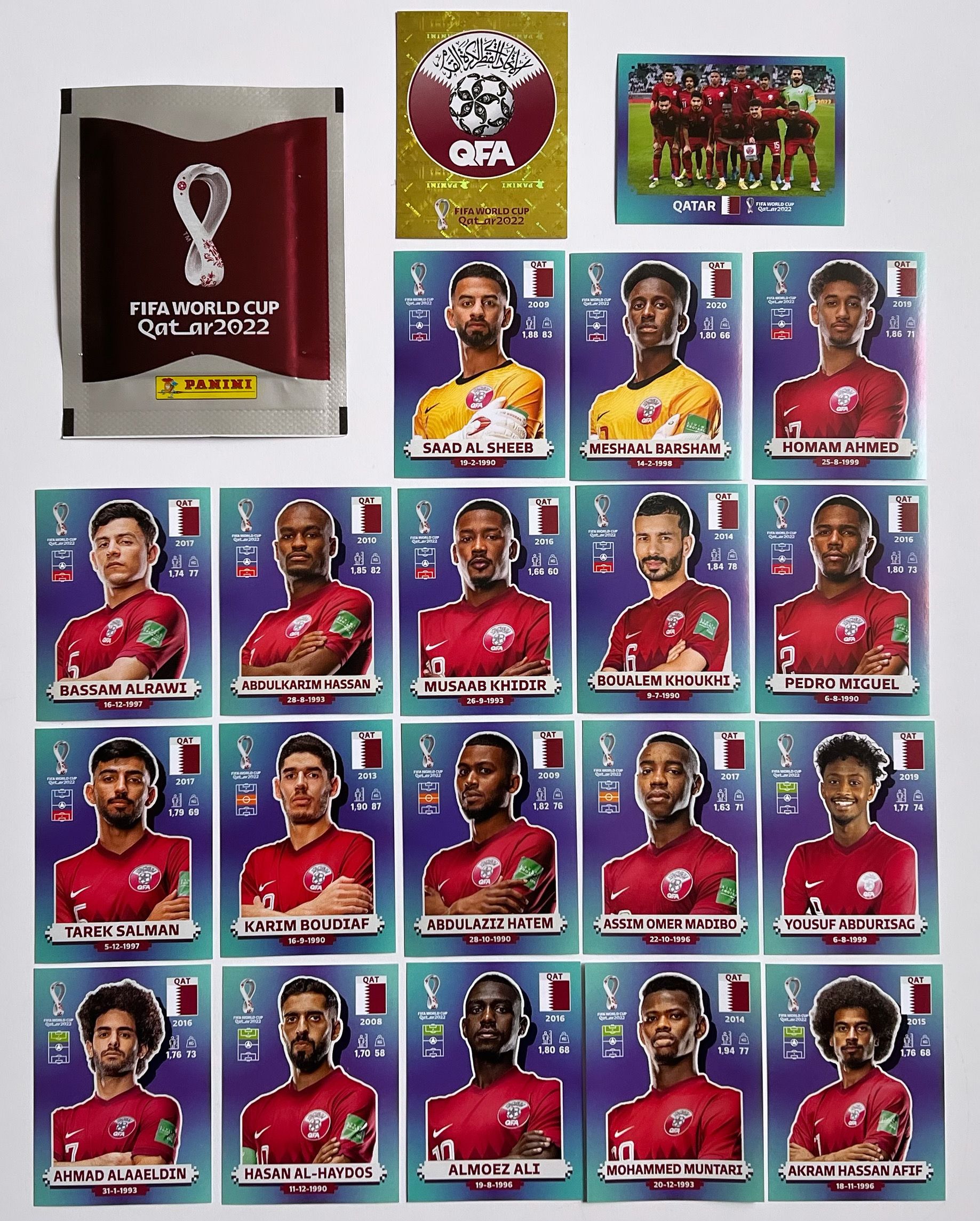 Panini FIFA World Cup 2022 Qatar команда Катар + пакетик