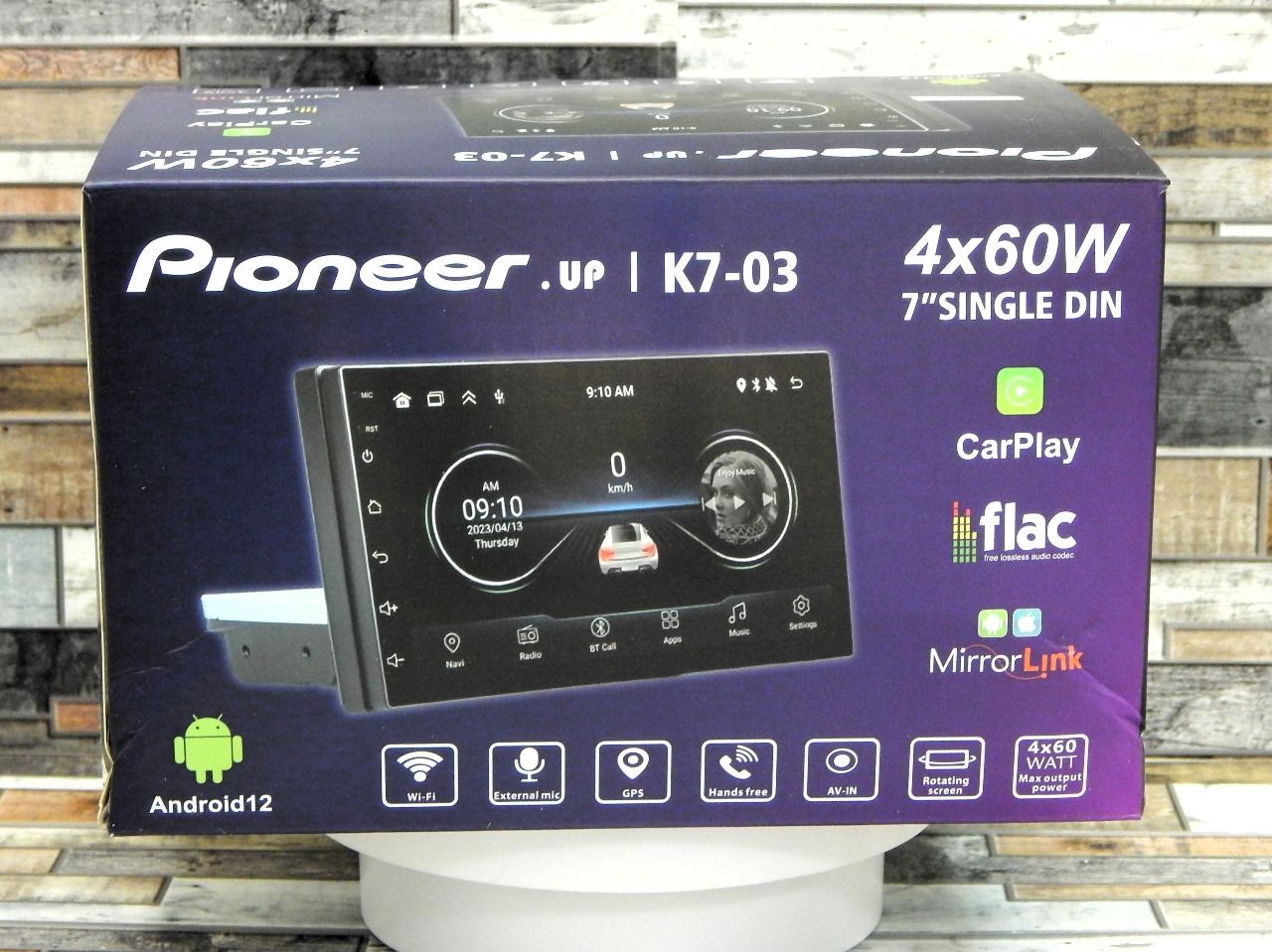 Автомагнитола Pioneer.UP K7-03. 7* дюймовый автомобильный плеер Android 13,  2+32G автомобильный аудио 1 din,GPS,WIFI,Bluetooth,FM1 DIN - купить в  интернет-магазине OZON с доставкой по России (1254963324)