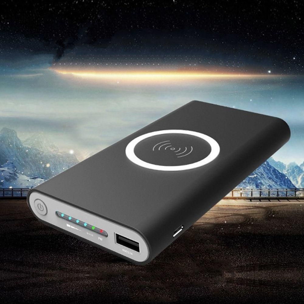 Портативный power bank. Беспроводной Power Bank Qi 10000mah. Беспроводная зарядка для телефона с индикатором заряда (8000 Mah, чёрный). Wireless Charger Power Bank 10000mah. Power Bank 10000 Mah беспроводная зарядка.