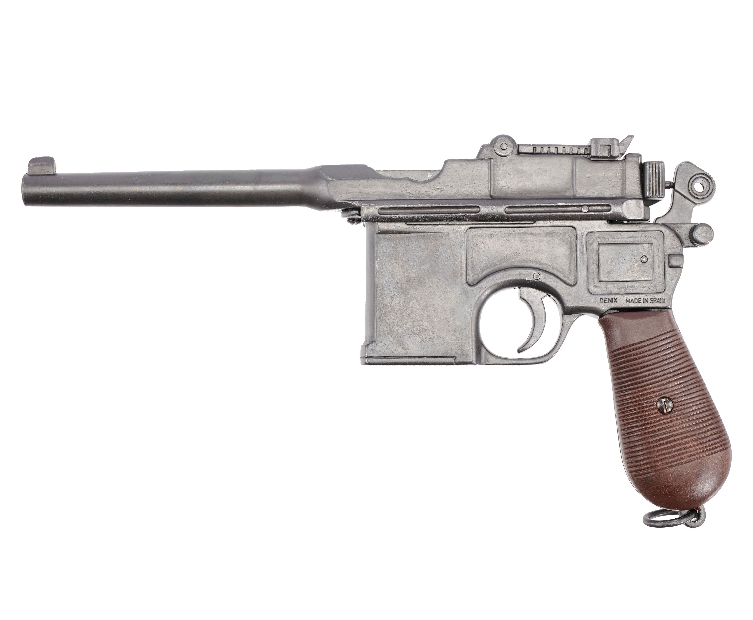 Макет пистолета Denix D7/1024 Mauser C 96 (ММГ, пластиковая рукоять)