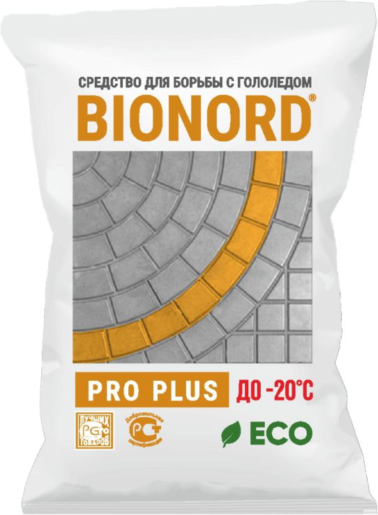 Антигололедный реагент Bionord Pro Plus 23 кг