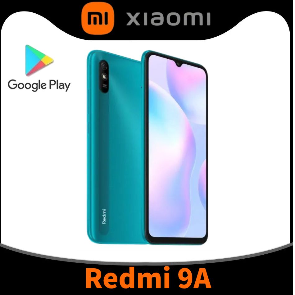 XiaomiСмартфонRedmi9AGlobal6/64ГБ,бирюзовый