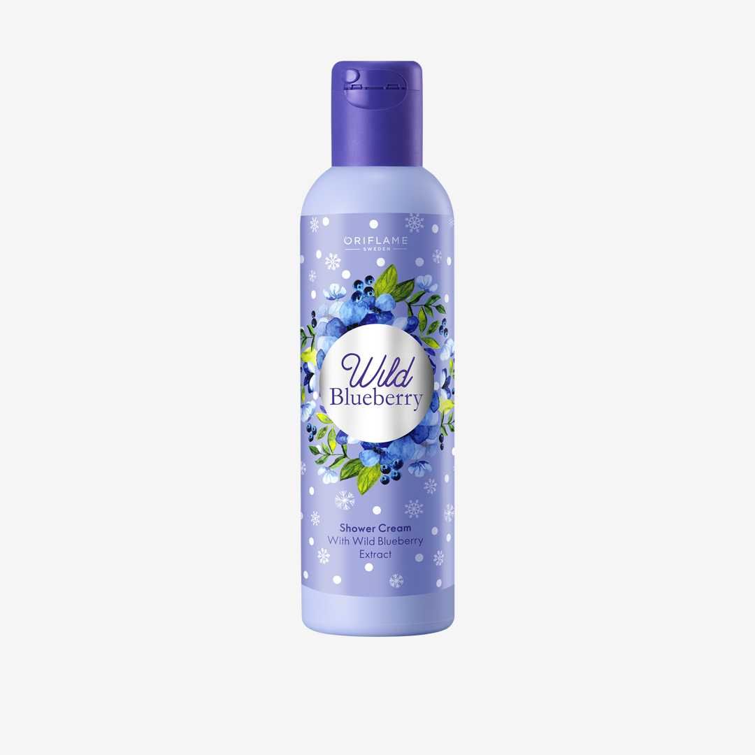 Blueberry hand cream перевод. Крем для душа Wild Blueberry. Крем Oriflame Wild Blueberry. Крем гель для душа с черникой Орифлэйм. Крем гель для душа черника Oriflame.