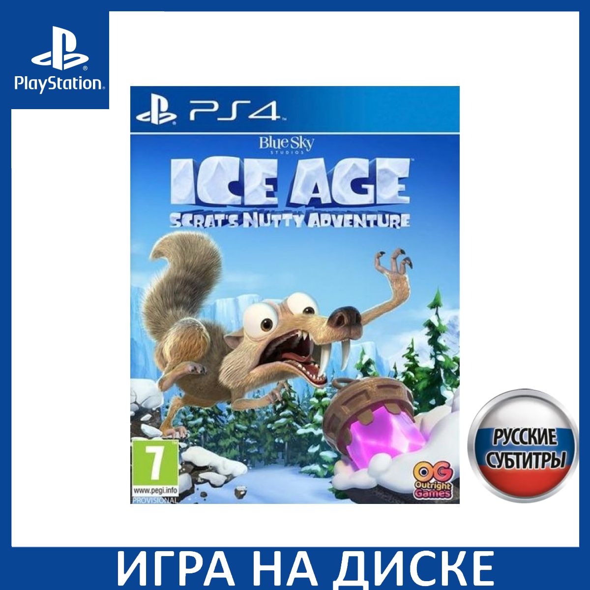 Игра Ледниковый период (Ice Age) Сумасшедшее приключение Скрэта (Scrats Nutty Adventure) PS4 Русская Версия Диск на PlayStation 4