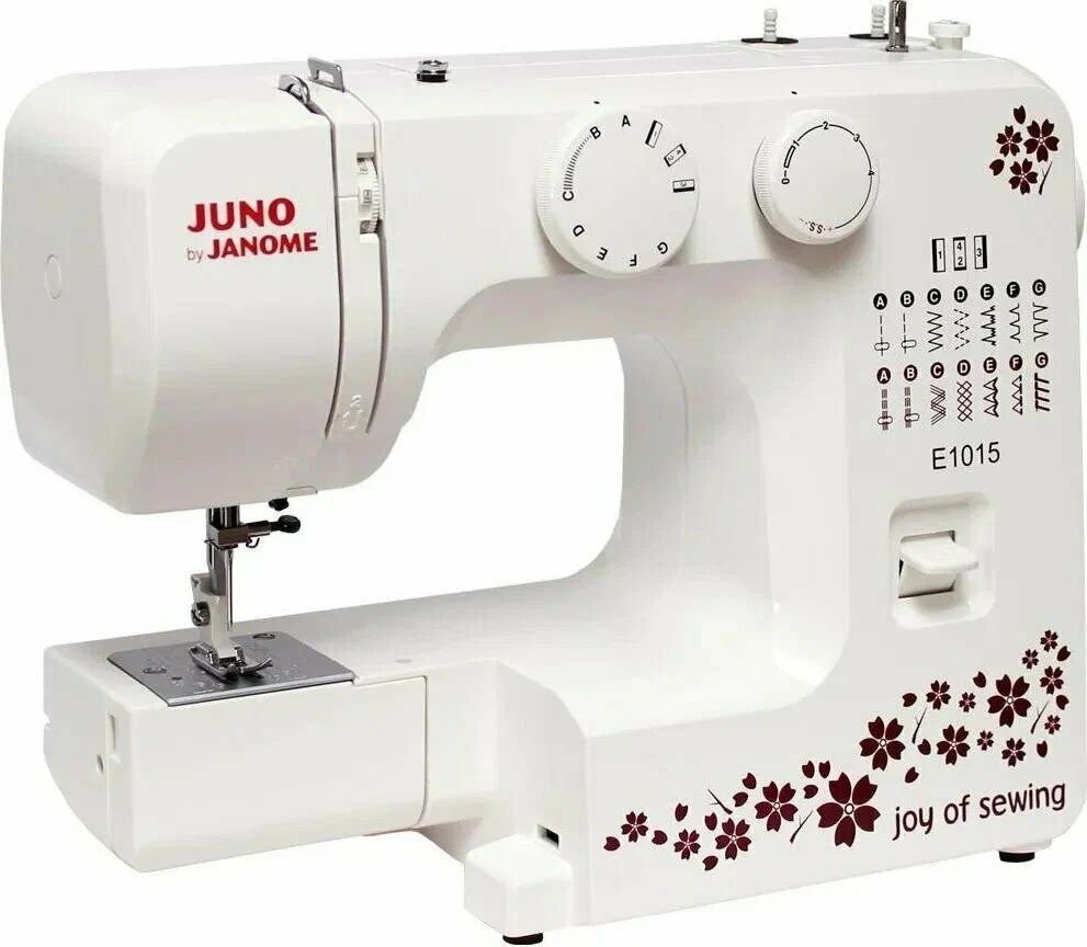 Швейная машина Janome Juno E1015 - купить по низким ценам с доставкой в  интернет-магазине OZON (1348210846)