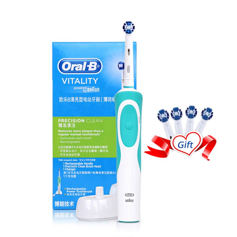 Oral-BЭлектрическаязубнаящеткаVitality,светло-зеленый