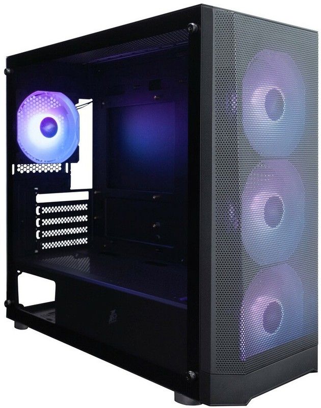 Корпус 1STPLAYER FD5-M ARGB Black, mATX, 4x120mm ARGB fans, FD5-M-BK-4F2(AP)