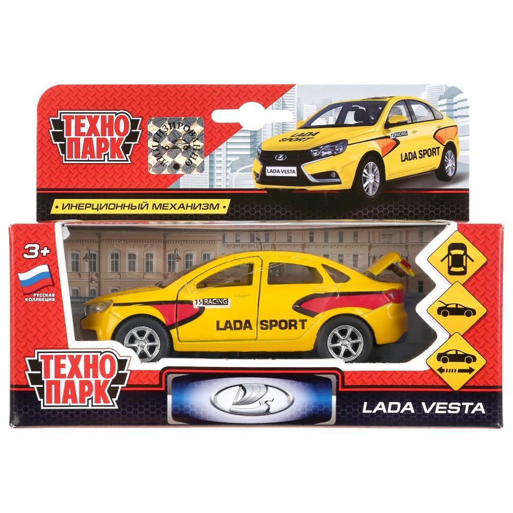 Машина металлическая, Lada Vesta Sport, 12см, 3+