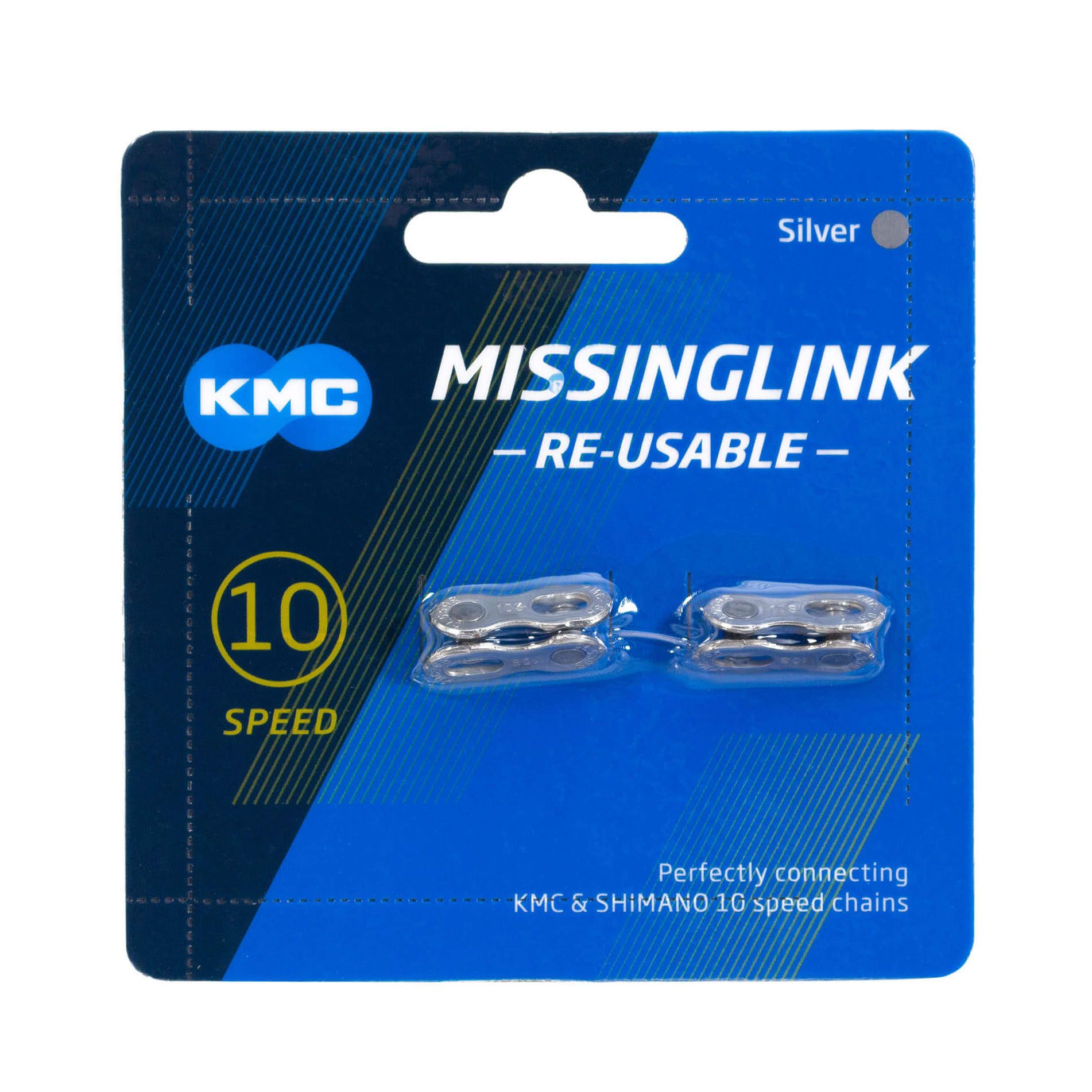 Замок для цепи KMC CL559R 10 скоростей Silver, 2 штуки