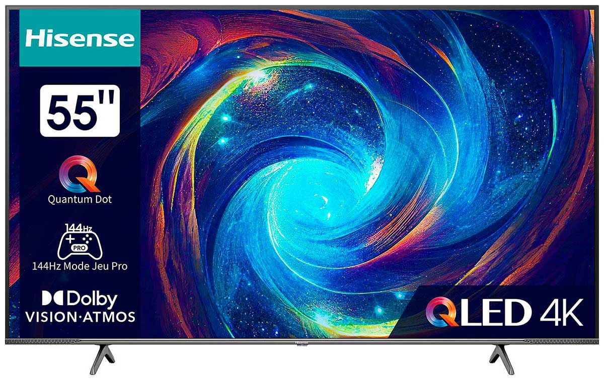 HisenseТелевизор55E7KQPRO55"4KUHD,серый