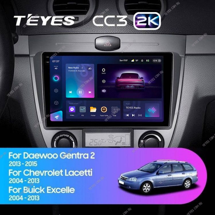 Штатная магнитола Teyes cc3 2k 6/128 Chevrolet Cruze j300 j308 (2012-2015).