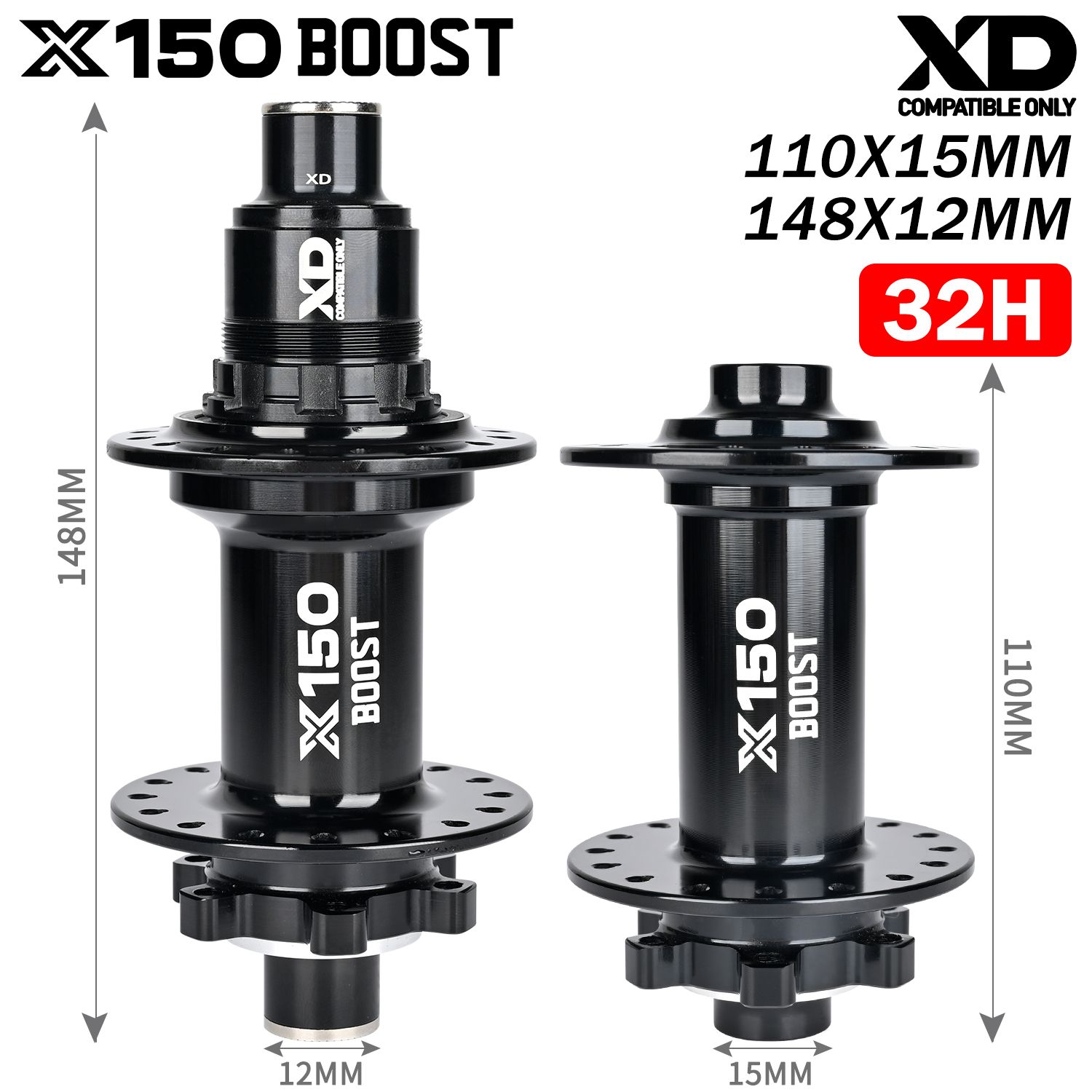 СтупицыдлявелосипедовNanlioX150BOOST6Собачки150T110x15148x12MM89101112SpeedMTBВелосипедныеступицы