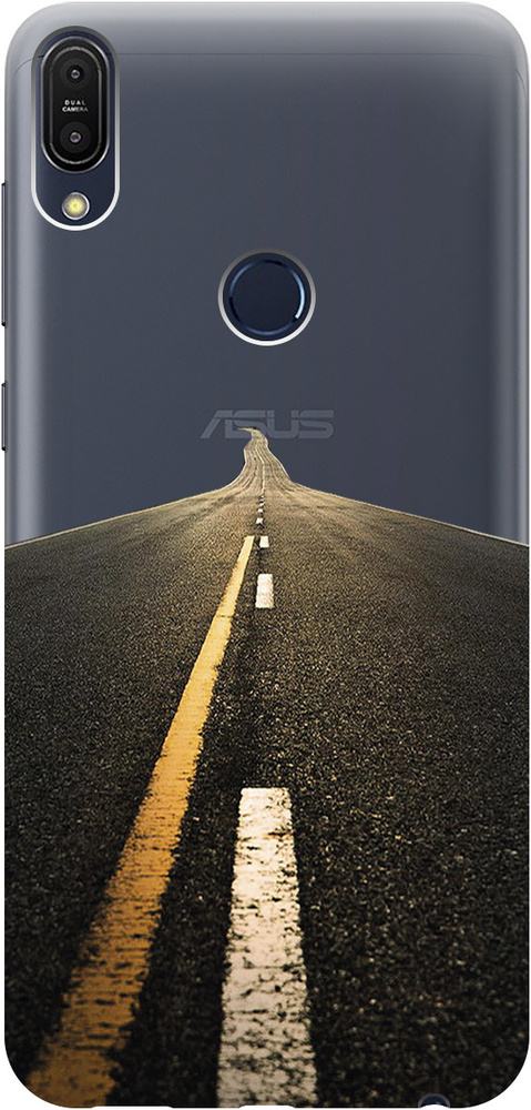 Силиконовый чехол на Asus Zenfone Max Pro M1 (ZB602KL) / Асус Зенфон Макс Про М1 с 3D принтом "Road" #1