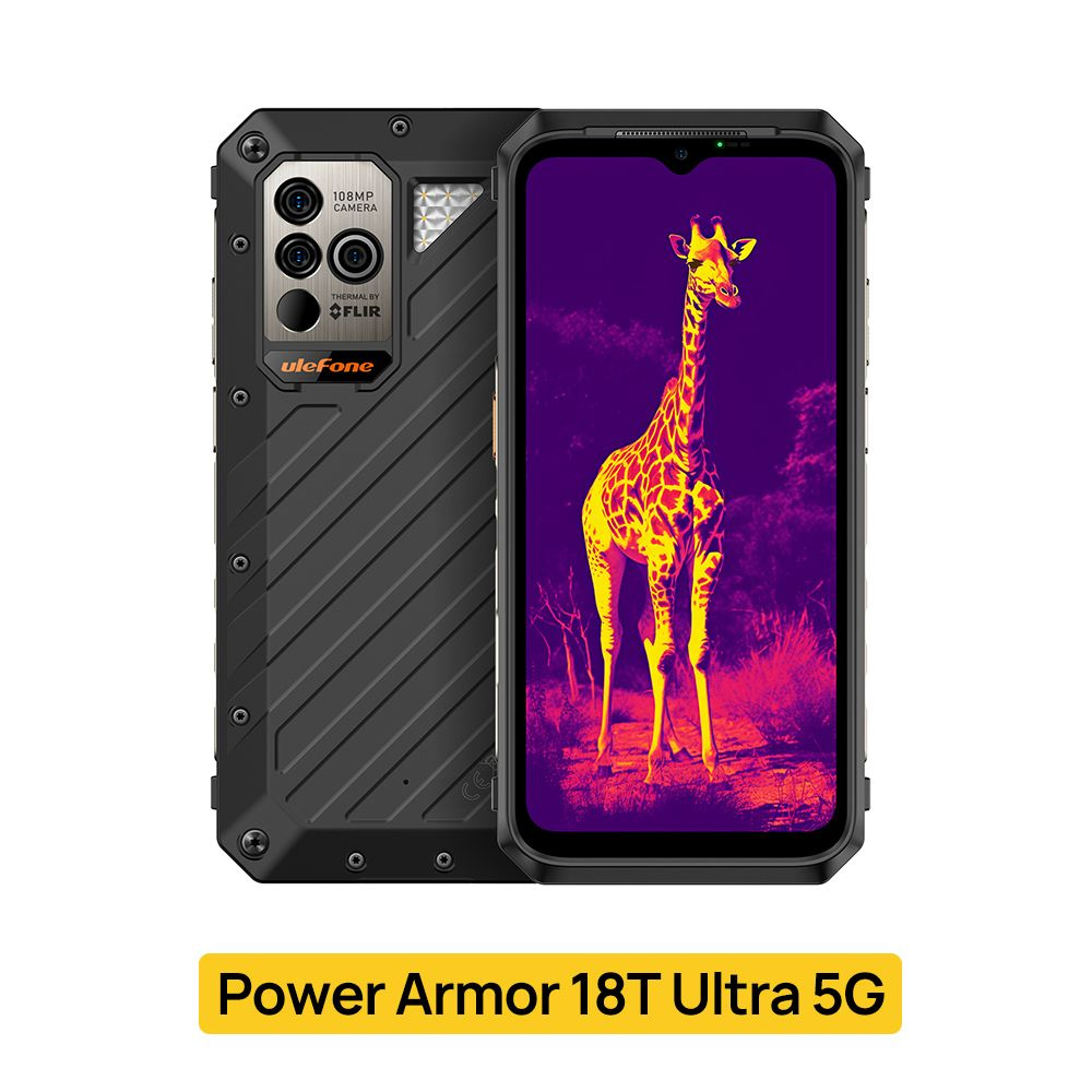 ULEFONE Мобильный телефон Power Armor 18T Ultra 5G, черный