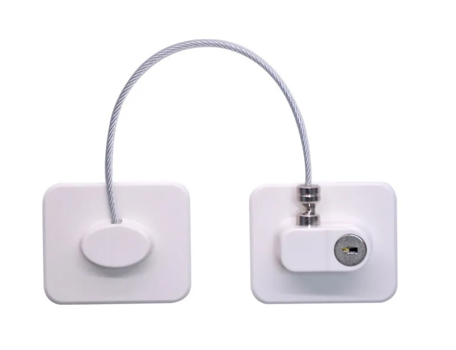 Мощный самоклеящийся детский замок на окно, Замок на окно с тросиком ...