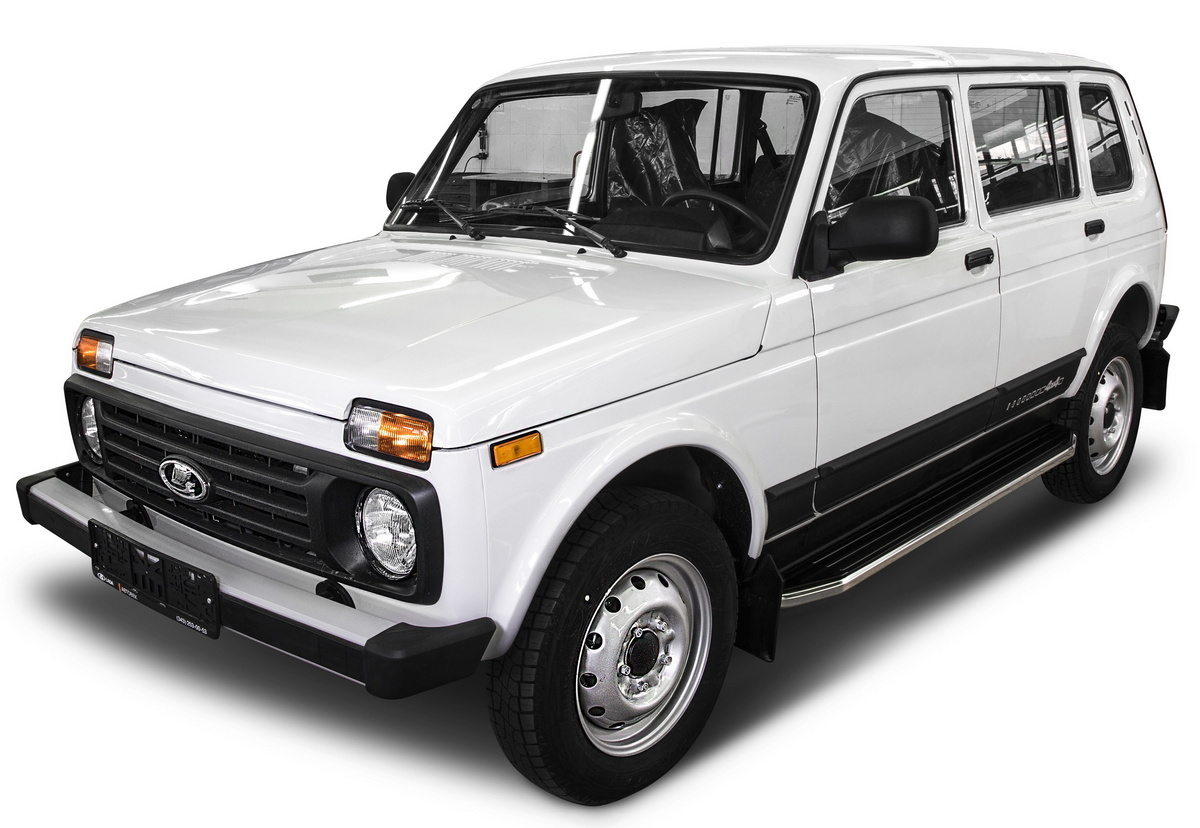 Пороги на автомобиль "Premium" Rival для ВАЗ 2131 (4x4) 5-дв. (вкл. Urban) 1993-2019 2019-н.в., 180 см, #1