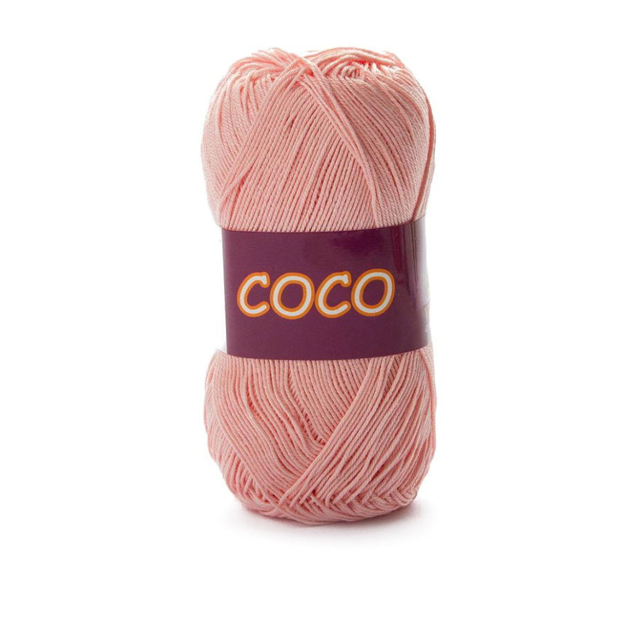Пряжа для вязания VITA Coco, 10 шт, цвет: светло-розовый, состав: 100% Хлопок, 50 гр/240 м  #1