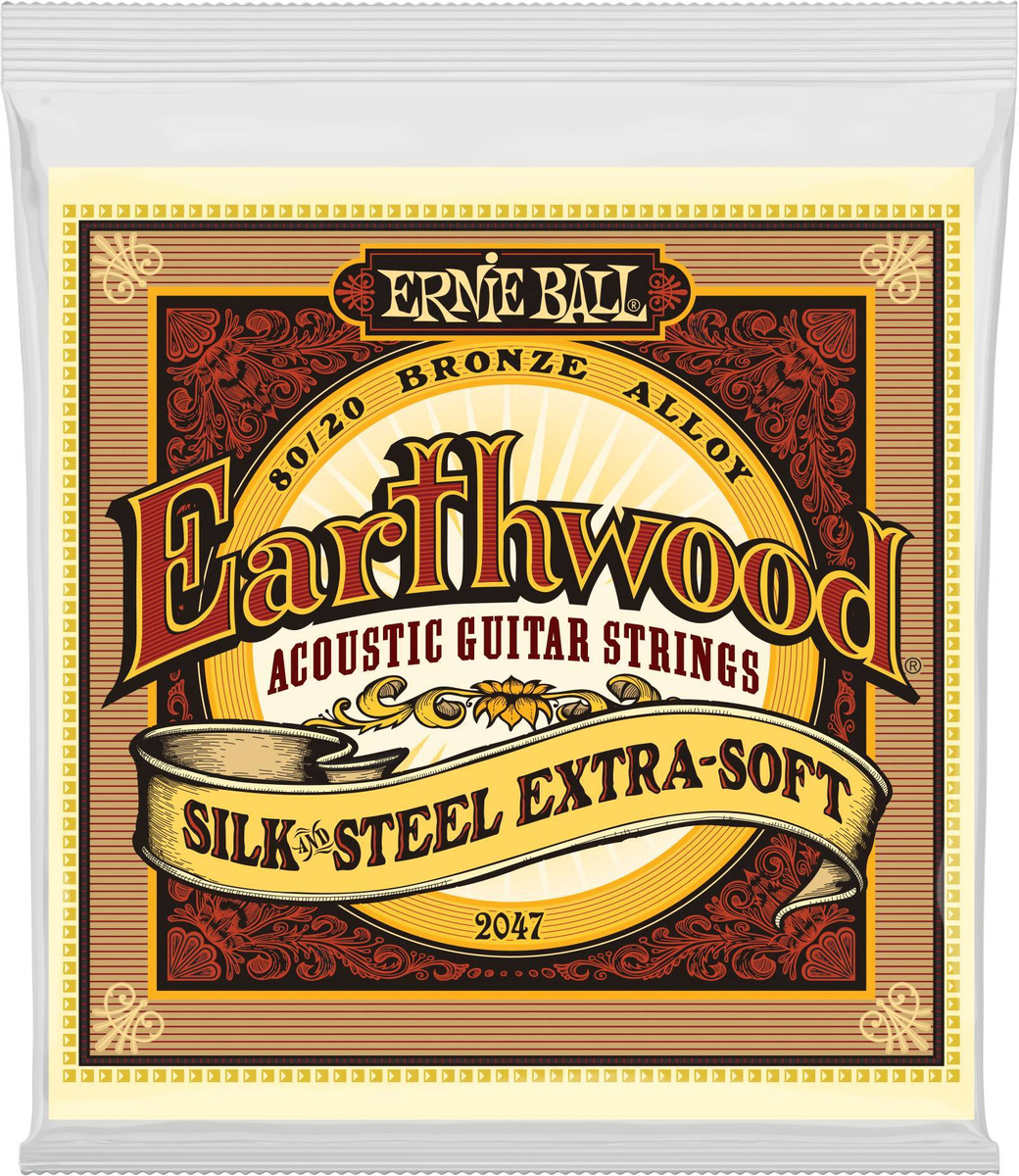 ERNIE BALL 2047 Earthwood Silk \u0026 Steel 