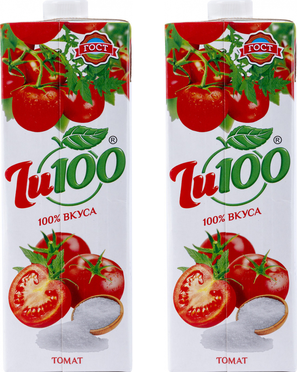 Томатный сок Ju100 1 л (комплект из 2 шт) — купить в интернет-магазине ...