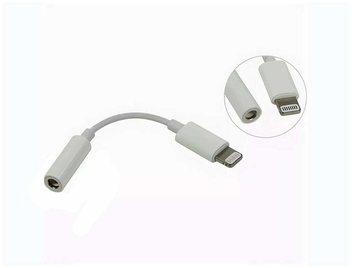 Кабель Переходник Apple Lighting на 3,5mm Jack A1749 (Оригинал ...