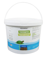 Корм сухой AQUAMENU &#34;Гаммарус&#34; для аквариумных рыб и пресноводных черепах, 11л (1,1 кг). Спонсорские товары
