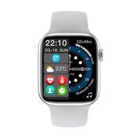 Умные часы Smart Watch Смарт часы 7 серии для женщин и мужчин 2021, HD Сенсорный экран Фитнес-трекер для Android iOS, Фитнес-часы Монитор сердечного ритма Сна, Шагомер Трекер Активности, 45mm, Белый. Спонсорские товары