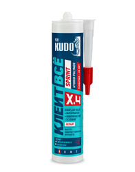 Клей монтажный KUDO "ЖИДКИЕ ГВОЗДИ" SPRINT, c высокой скоростью отверждения, на основе гибридных полимеров, белый, 280 мл, KX-4W. Рекомендуем
