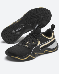 puma training zone xt trainers in black