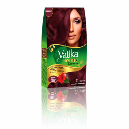 Краска для волос на основе натуральной хны dabur vatika naturals коричневый