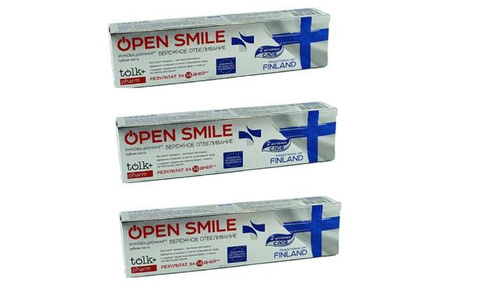 Tolk open smile. Зубная паста open smile. Зубная паста из Финляндии. З/П open smile Tolk 115 гр Exfresh инновационная Cuba.