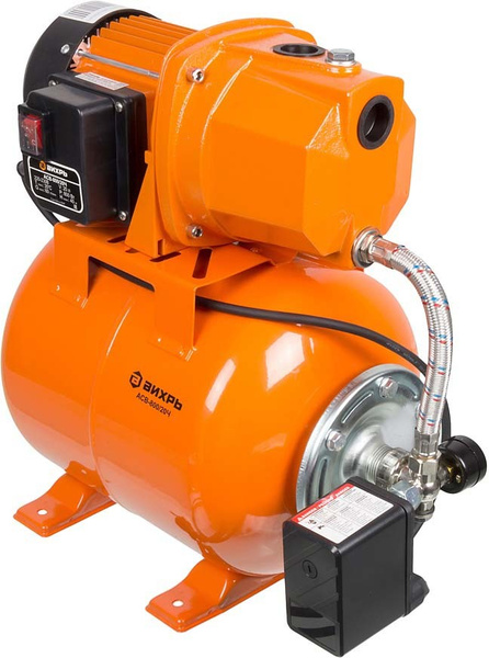 Насосная станция Вихрь АСВ-800/20Ч, 68/1/13, оранжевый - купить по ...