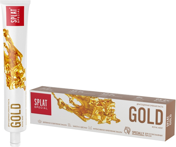 Зубная паста серии Special "SPLAT (СПЛАТ) GOLD/ЗОЛОТО", 75 мл - купить ...