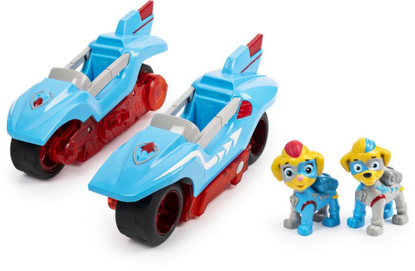 Мега-машинка Щенячий Патруль Paw Patrol Mighty Twins, Близнецы, 2 в 1 ...